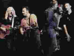Dave at the Woody Guthrie show